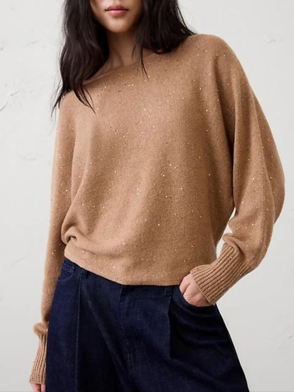 NWT BANANA REPUBLIC | $100 Sequin Boatneck Sweater